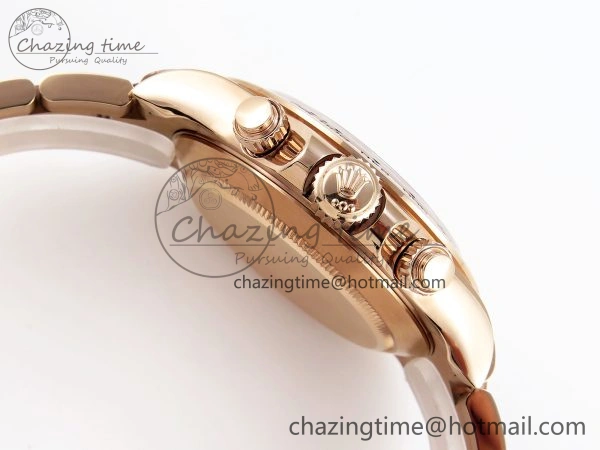 DAYTONA 116505 RG OMF BEST EDITION RG CRYSTAL DIAL ON RG BRACELET A7750 (SLIM MOVEMENT) WeatherProof 1796