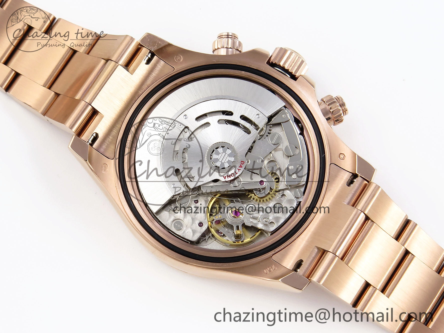 DAYTONA 116505 RG OMF BEST EDITION RG CRYSTAL DIAL ON RG BRACELET A7750 (SLIM MOVEMENT) WeatherProof 1796