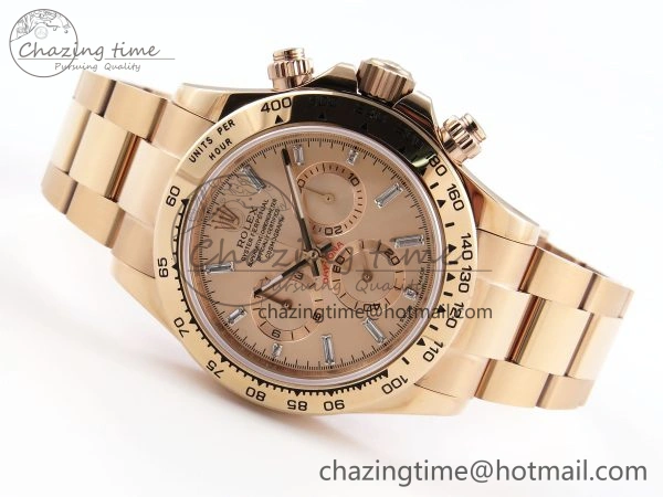 DAYTONA 116505 RG OMF BEST EDITION RG CRYSTAL DIAL ON RG BRACELET A7750 (SLIM MOVEMENT) WeatherProof 1796