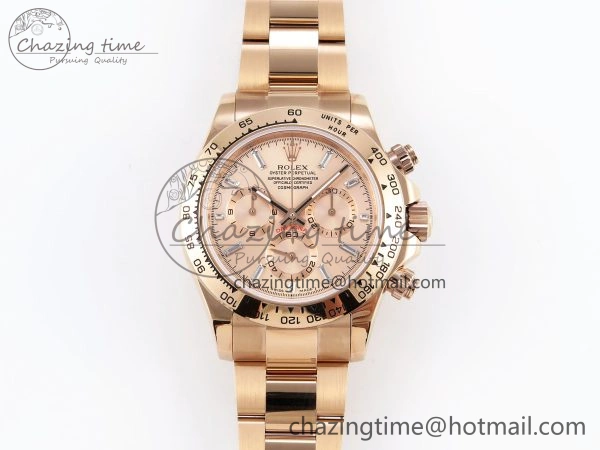 DAYTONA 116505 RG OMF BEST EDITION RG CRYSTAL DIAL ON RG BRACELET A7750 (SLIM MOVEMENT) WeatherProof 1796