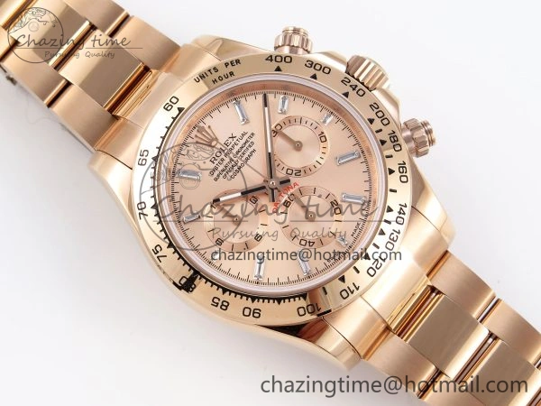 DAYTONA 116505 RG OMF BEST EDITION RG CRYSTAL DIAL ON RG BRACELET A7750 (SLIM MOVEMENT) WeatherProof 1796