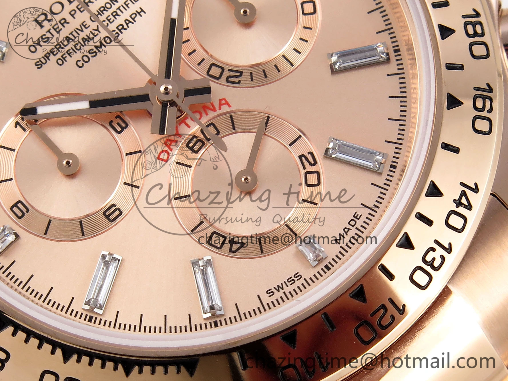 DAYTONA 116505 RG OMF BEST EDITION RG CRYSTAL DIAL ON RG BRACELET A7750 (SLIM MOVEMENT) WeatherProof 1796