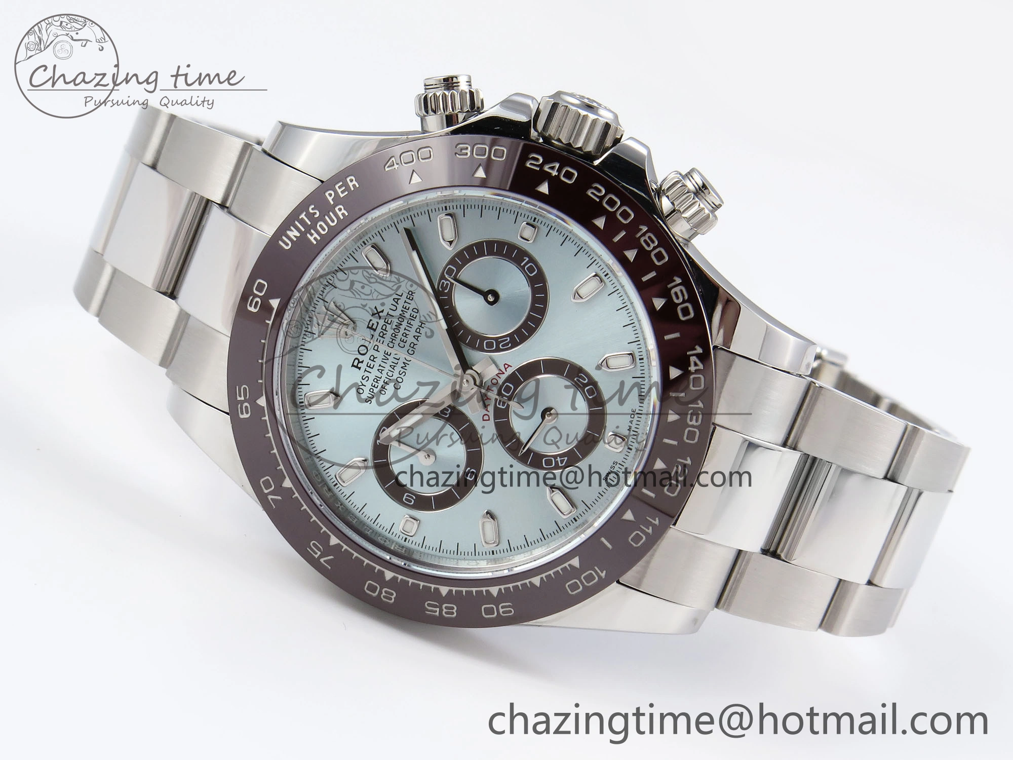 Modern DAYTONA 116506 APSF 1:1 BEST EDITION ICE BLUE DIAL ON SS BRACELET SH 1787