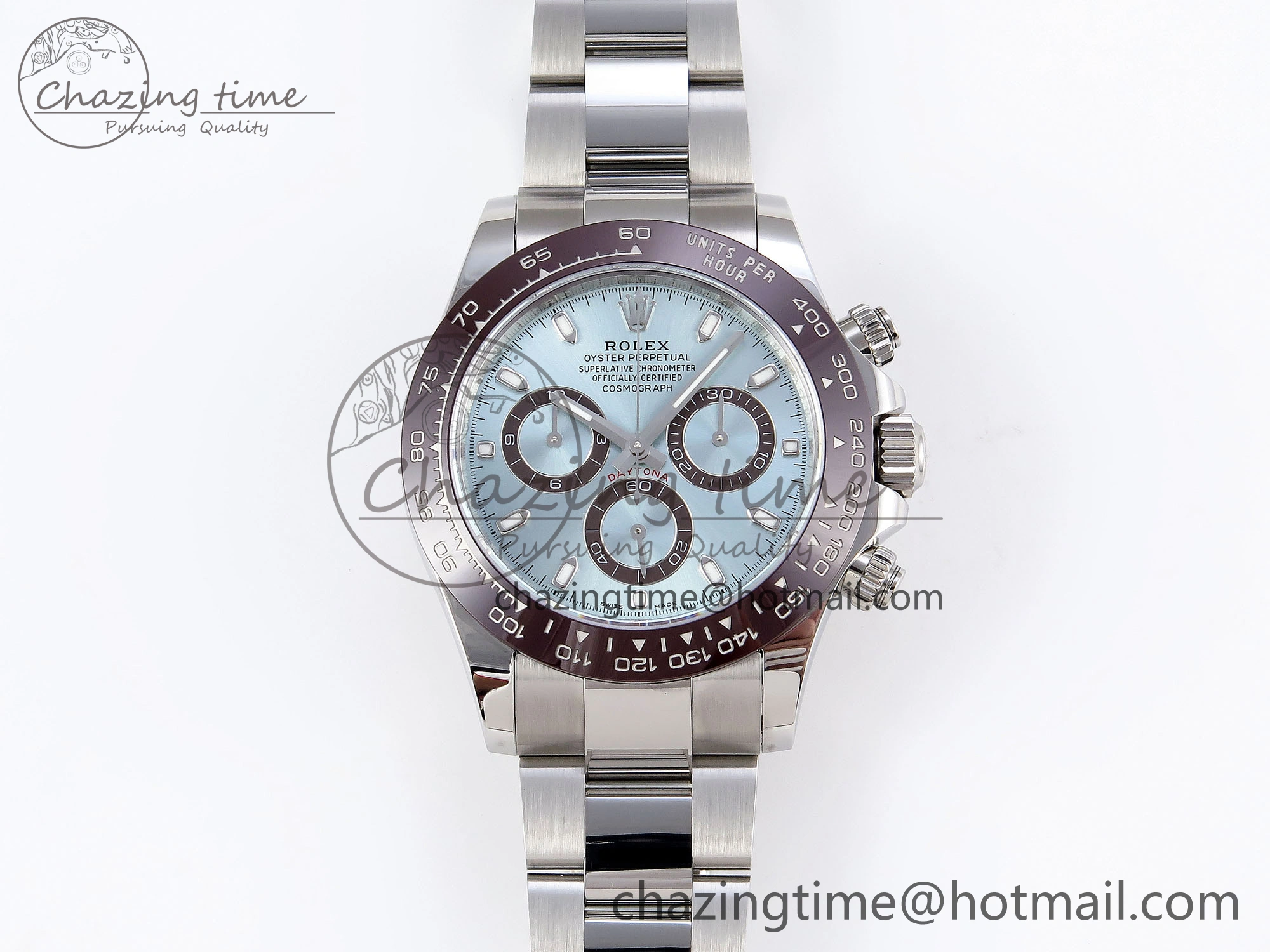 Modern DAYTONA 116506 APSF 1:1 BEST EDITION ICE BLUE DIAL ON SS BRACELET SH 1787