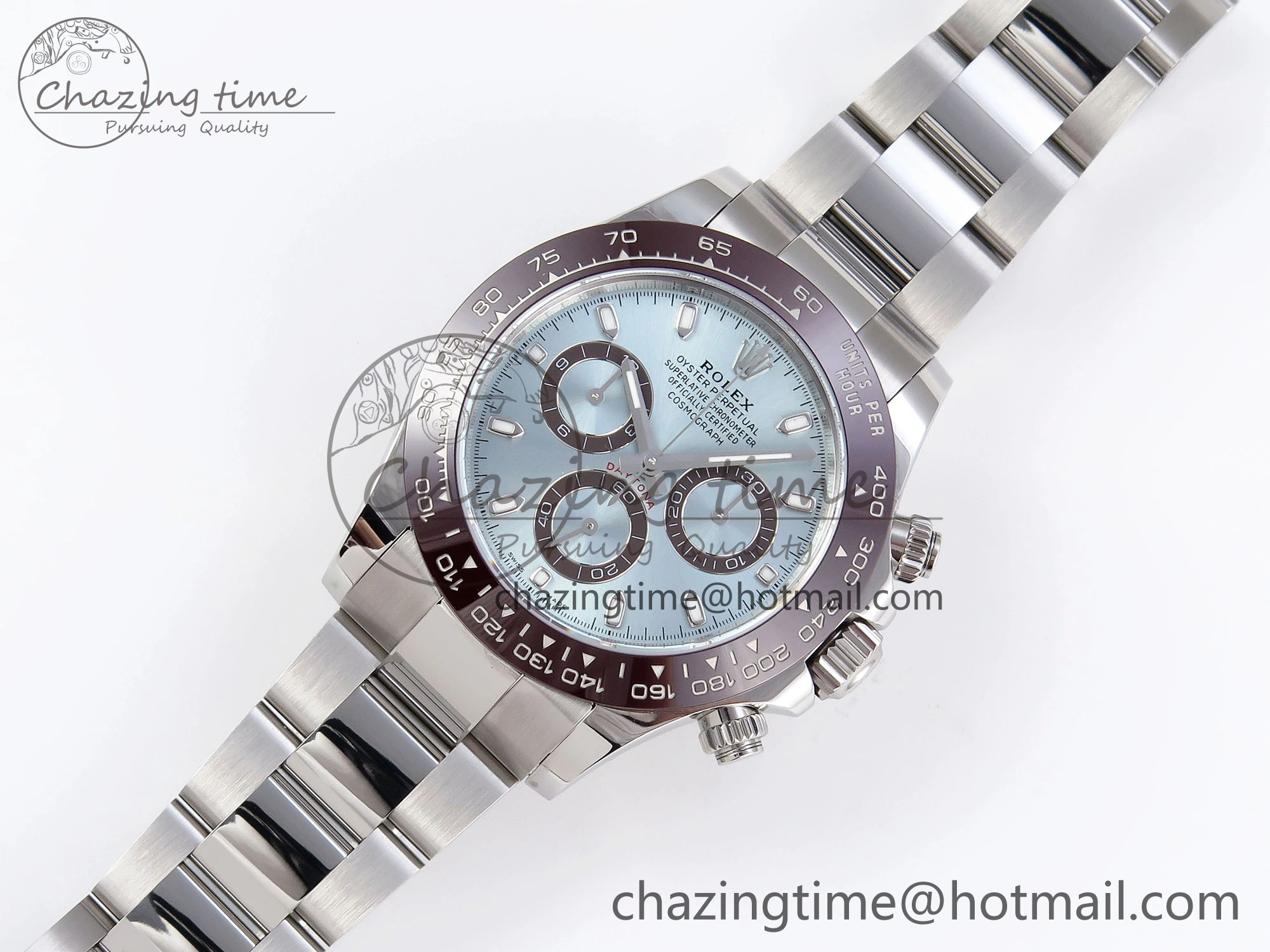 Modern DAYTONA 116506 APSF 1:1 BEST EDITION ICE BLUE DIAL ON SS BRACELET SH 1787