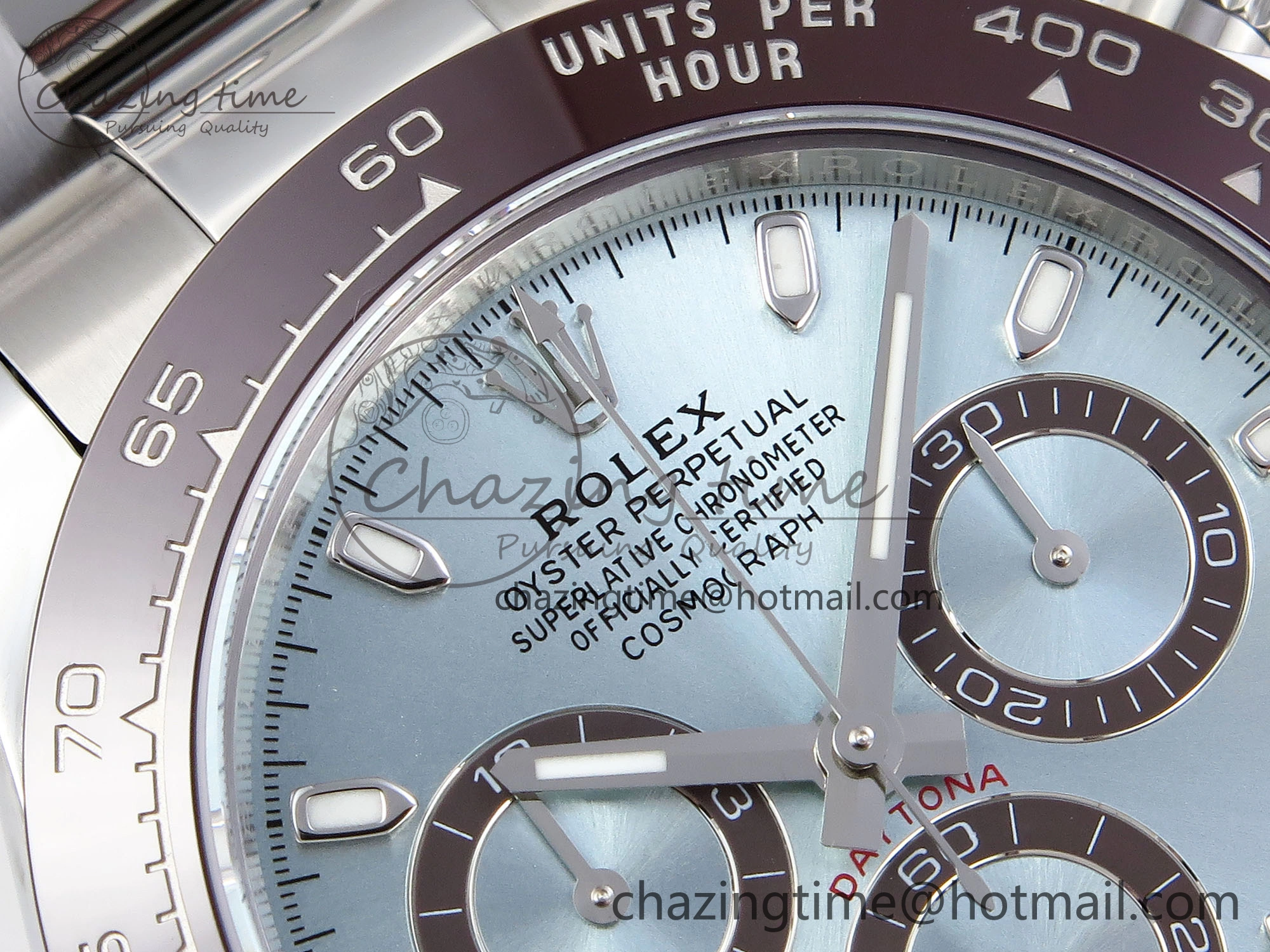 Modern DAYTONA 116506 APSF 1:1 BEST EDITION ICE BLUE DIAL ON SS BRACELET SH 1787