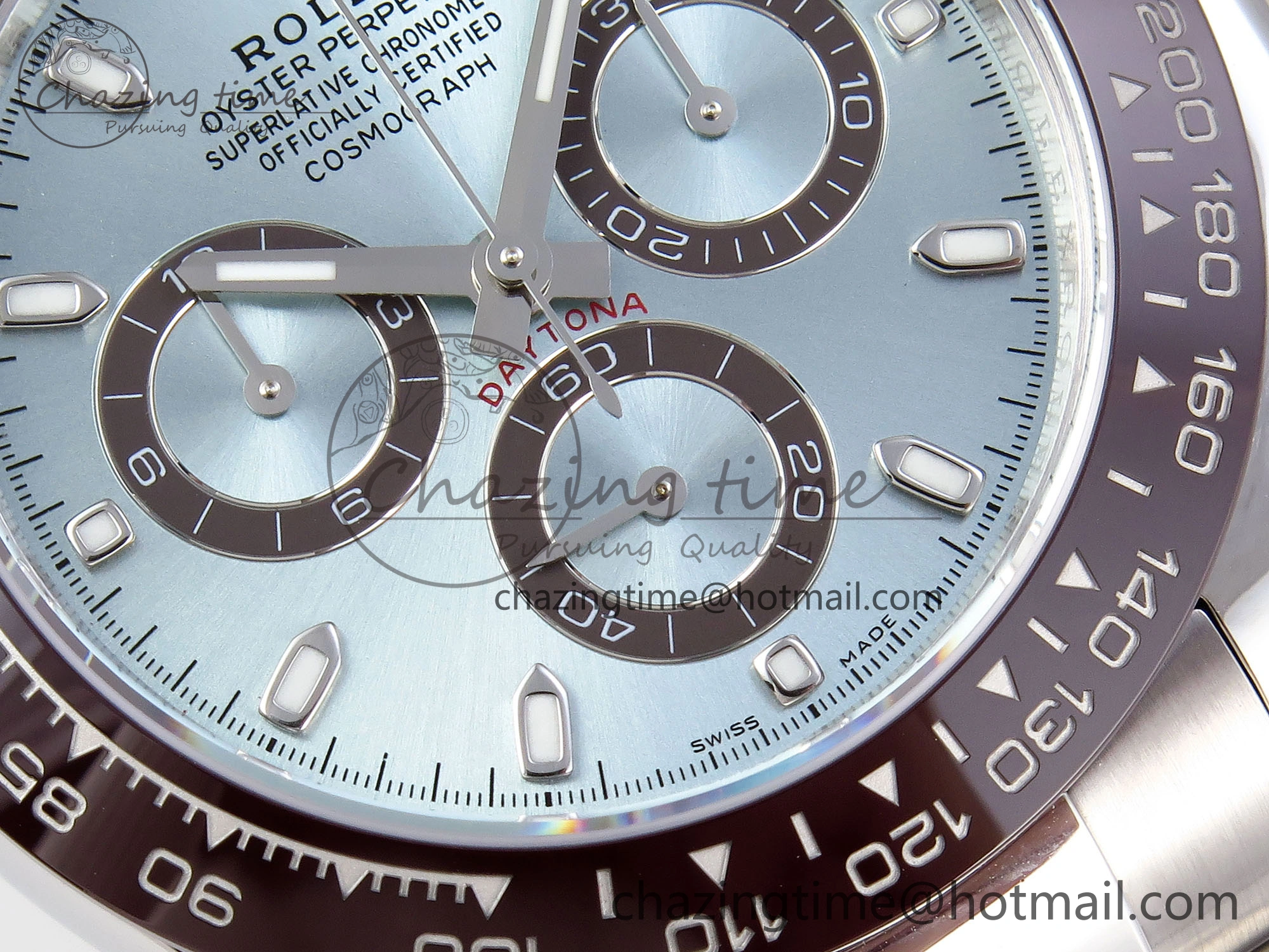 Modern DAYTONA 116506 APSF 1:1 BEST EDITION ICE BLUE DIAL ON SS BRACELET SH 1787