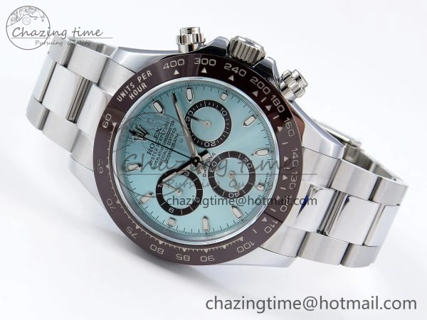 SmoothTexture DAYTONA 116506 QF 1:1 BEST EDITION ICE BLUE DIAL LUME MARKERS ON SS BRACELET SH4130 V3 (GAIN WEIGHT) 1766
