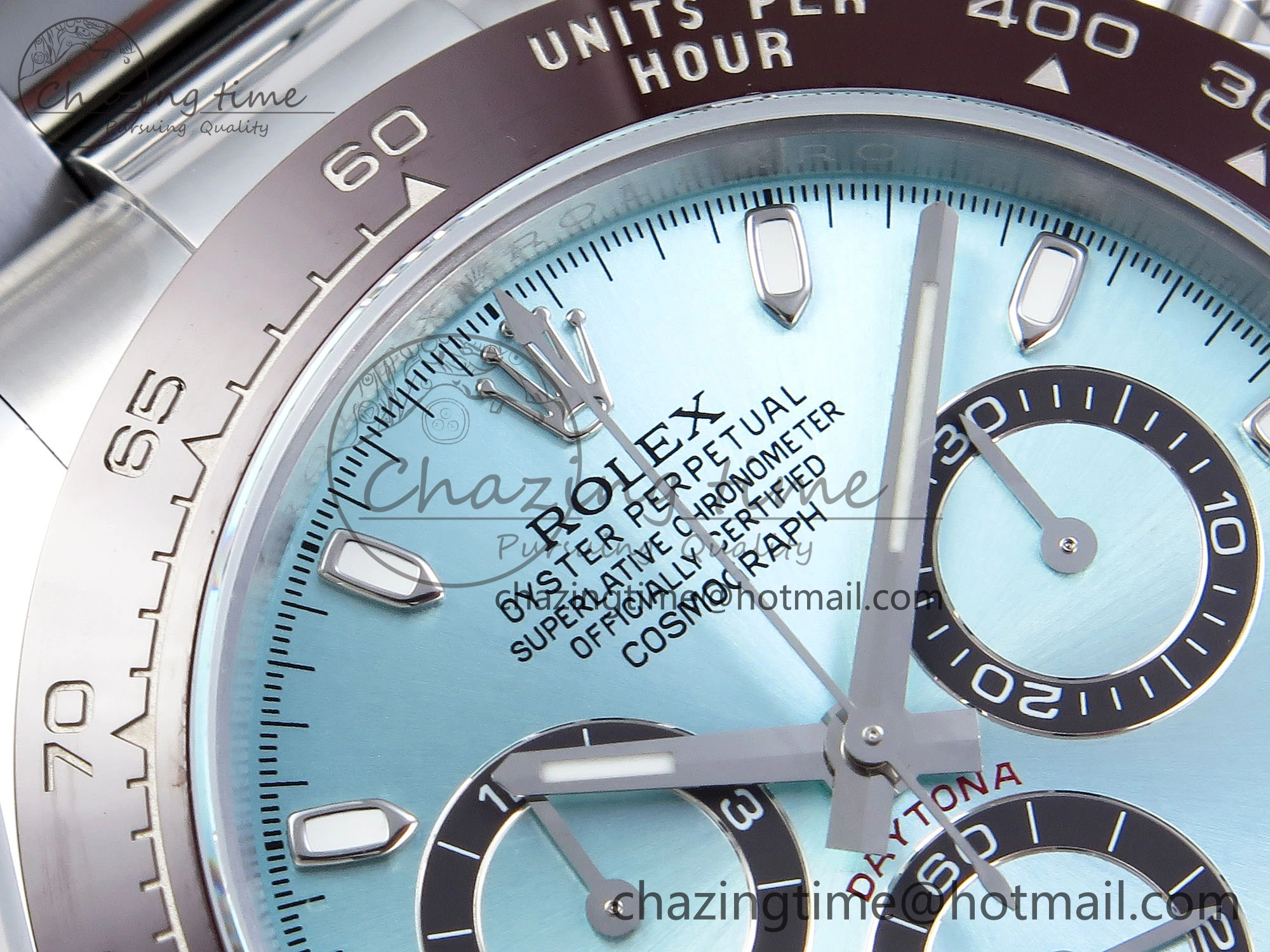 SmoothTexture DAYTONA 116506 QF 1:1 BEST EDITION ICE BLUE DIAL LUME MARKERS ON SS BRACELET SH4130 V3 (GAIN WEIGHT) 1766