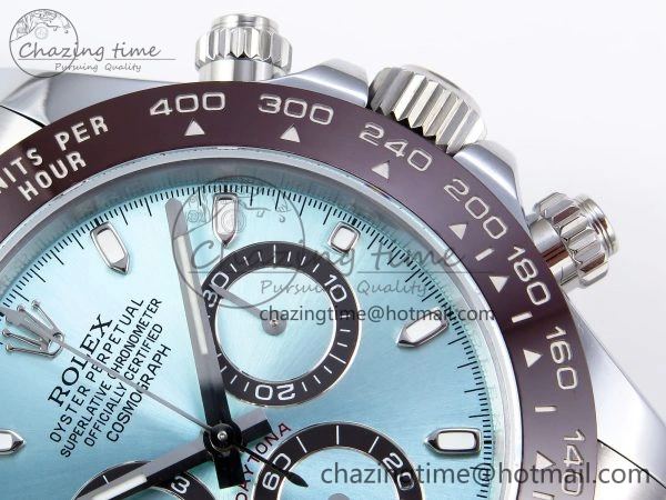 SmoothTexture DAYTONA 116506 QF 1:1 BEST EDITION ICE BLUE DIAL LUME MARKERS ON SS BRACELET SH4130 V3 (GAIN WEIGHT) 1766