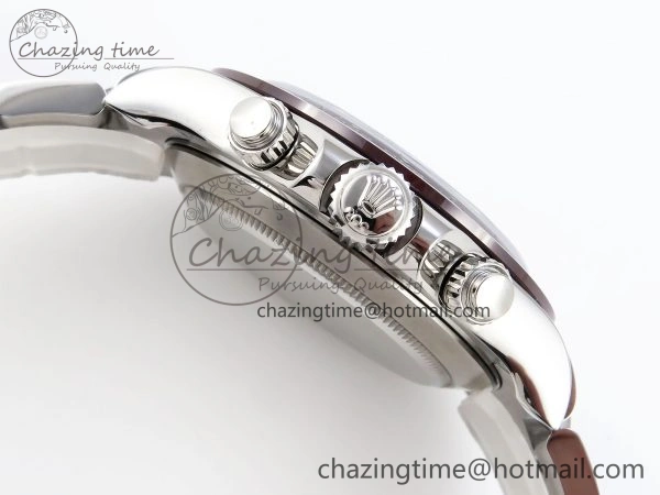 Elegant DAYTONA 116506 SS OMF BEST EDITION ICE BLUE DIAL ON SS BRACELET A7750 (SLIM MOVEMENT) 1811