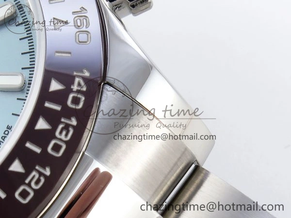 Elegant DAYTONA 116506 SS OMF BEST EDITION ICE BLUE DIAL ON SS BRACELET A7750 (SLIM MOVEMENT) 1811