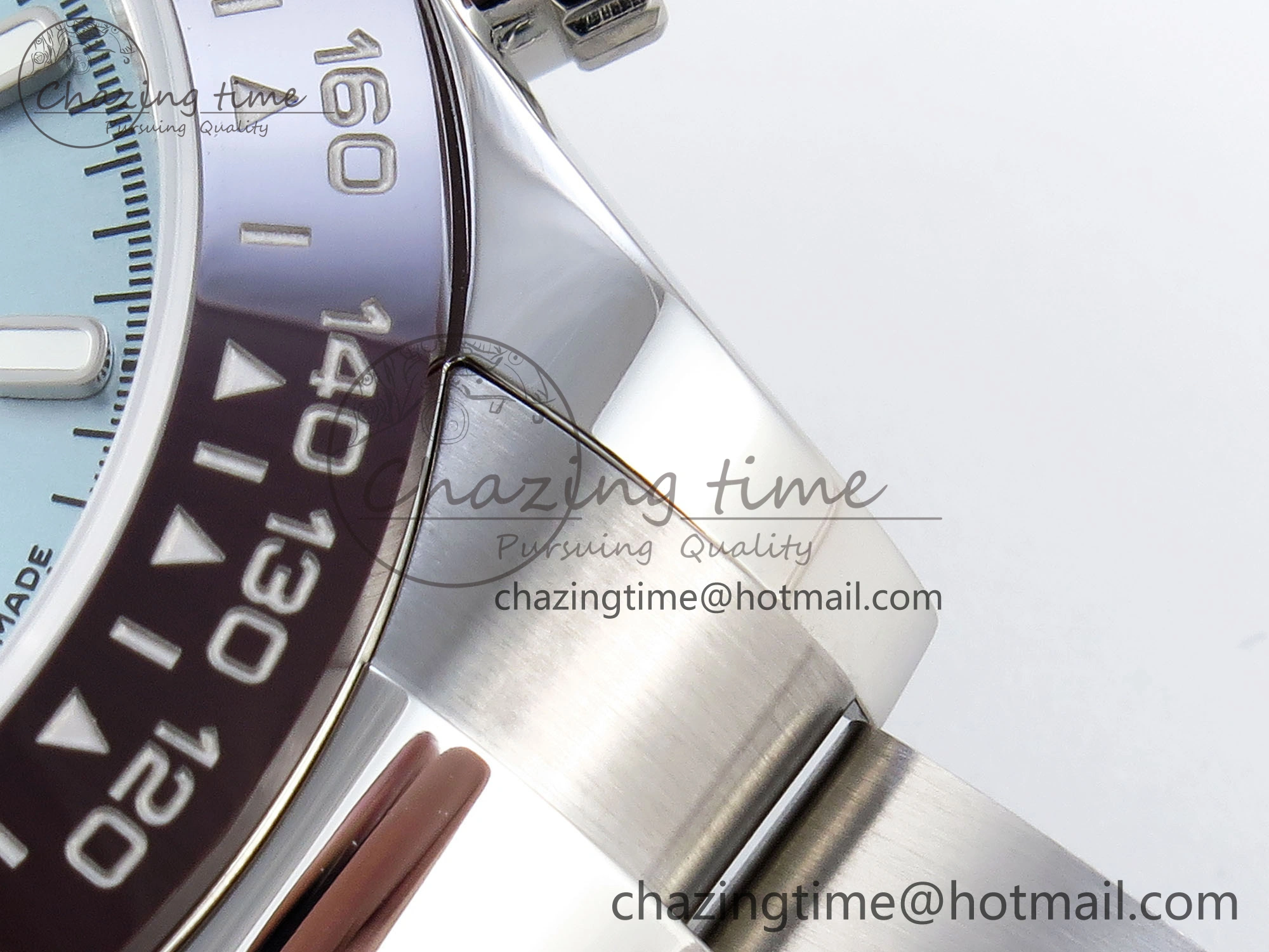 Elegant DAYTONA 116506 SS OMF BEST EDITION ICE BLUE DIAL ON SS BRACELET A7750 (SLIM MOVEMENT) 1811