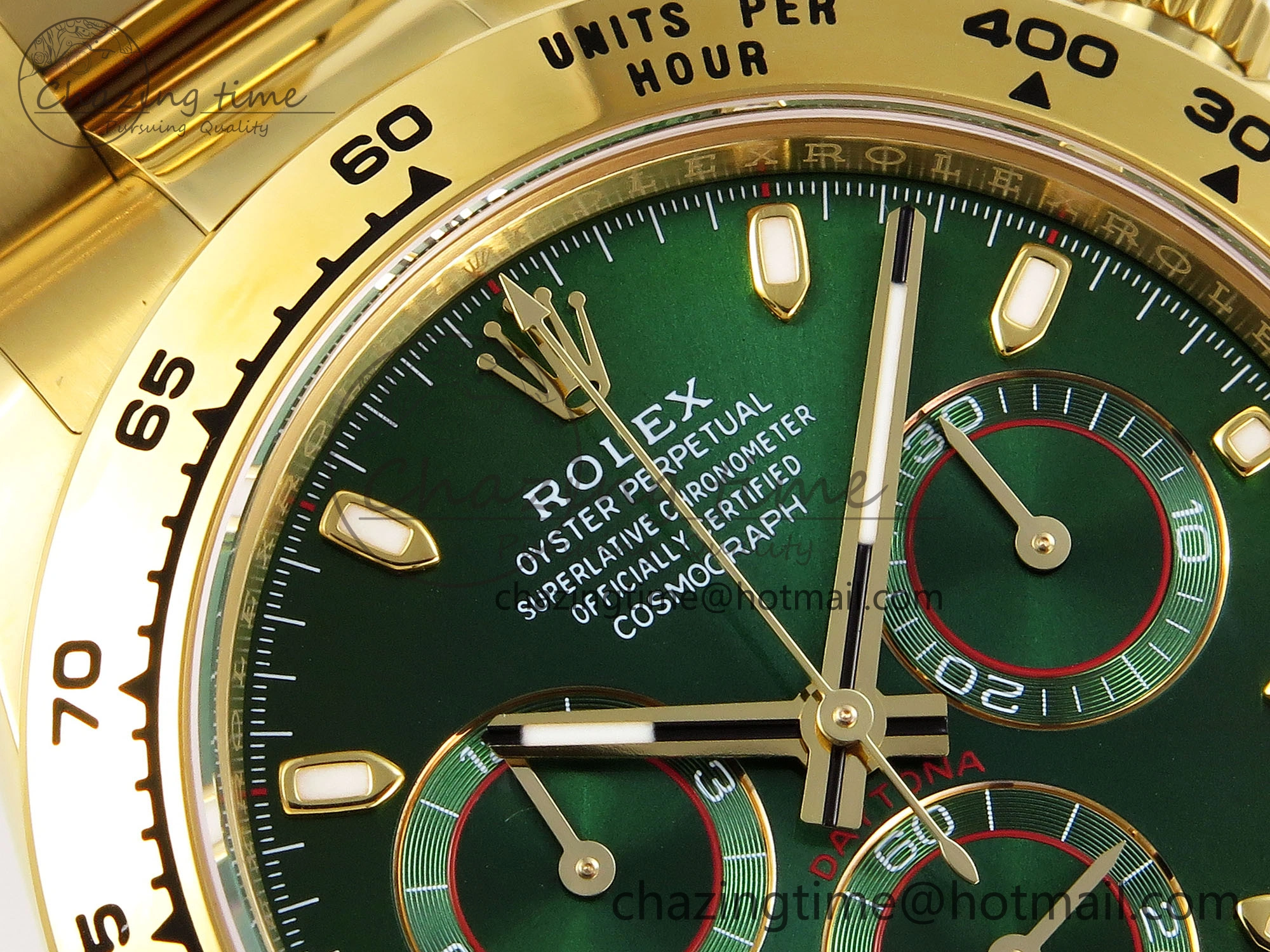 Unisex DAYTONA 116508 APSF 1:1 BEST EDITION GREEN DIAL ON YG BRACELET SH 1785