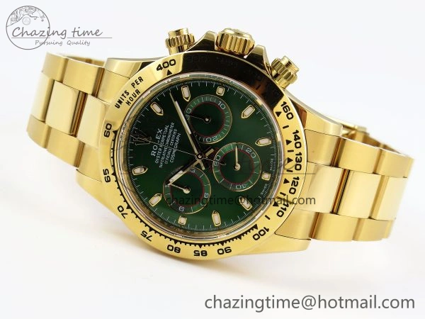 Unisex DAYTONA 116508 APSF 1:1 BEST EDITION GREEN DIAL ON YG BRACELET SH 1785
