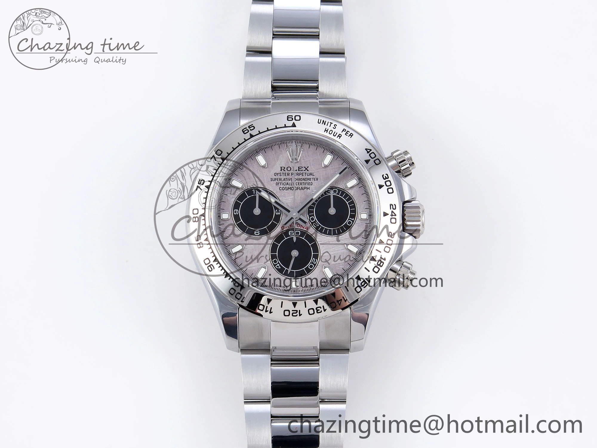 GoodFit DAYTONA 116509 QF 1:1 BEST EDITION GRAY DIAL ON SS BRACELET SH4130 V3 (GAIN WEIGHT) 1763