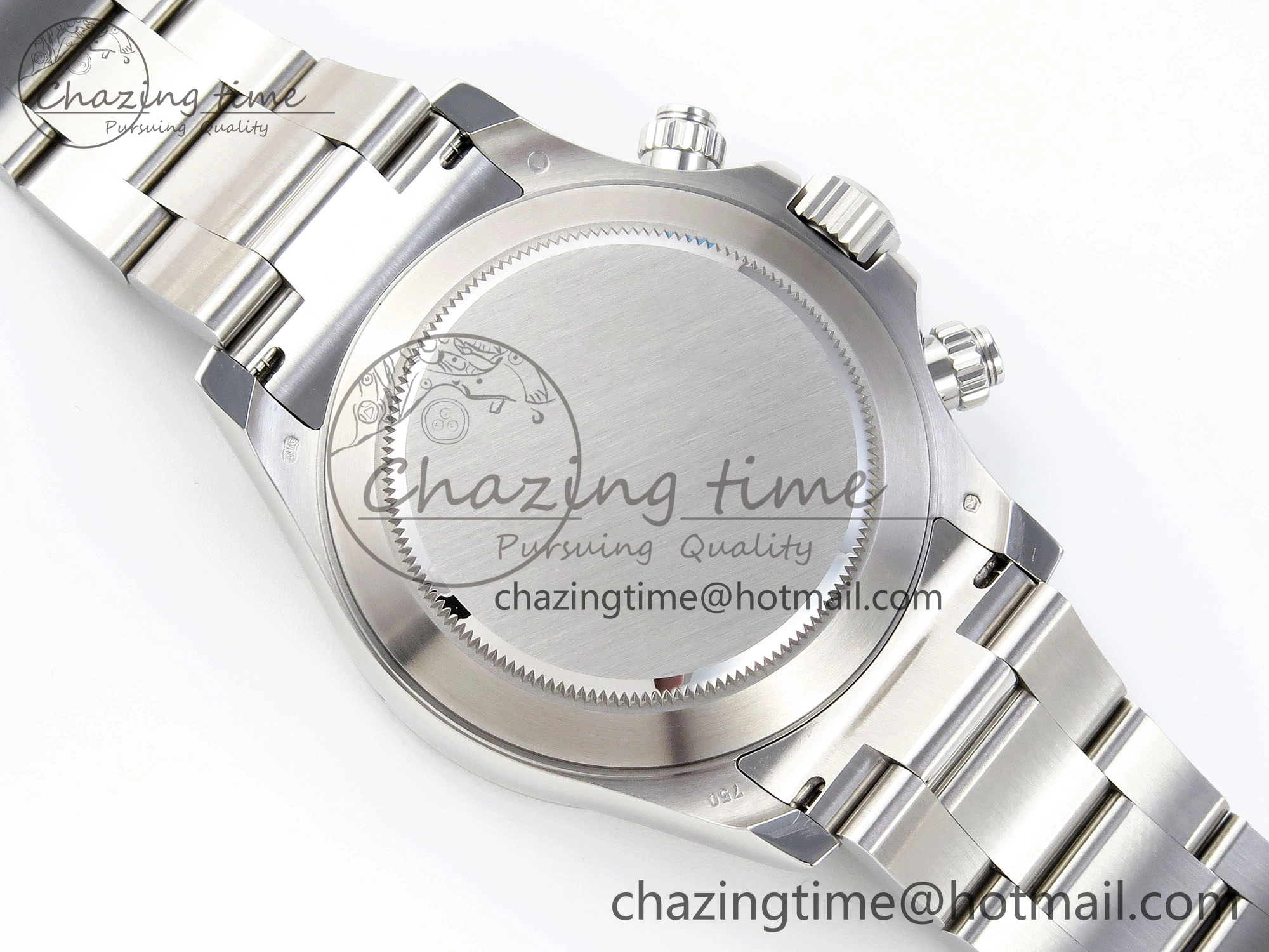 DAYTONA 116509 SS OMF BEST EDITION BLACK NUMERAL DIAL ON SS BRACELET A7750 (SLIM MOVEMENT) Minimalist 1814