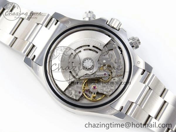DAYTONA 116509 SS OMF BEST EDITION BLACK NUMERAL DIAL ON SS BRACELET A7750 (SLIM MOVEMENT) Minimalist 1814