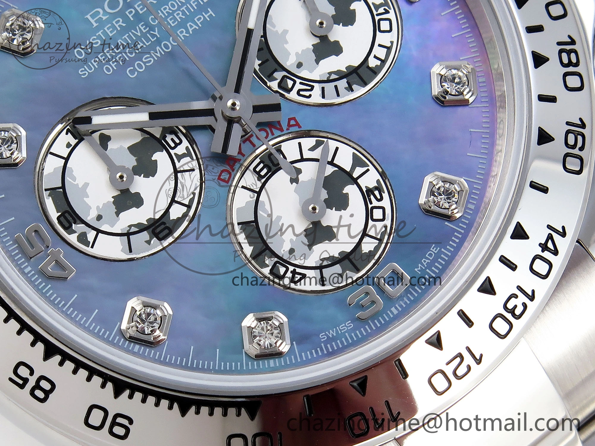 DAYTONA 116509 SS OMF BEST EDITION BLUE MOP DIAL ON SS BRACELET A7750 (SLIM MOVEMENT) MultiPurpose 1813