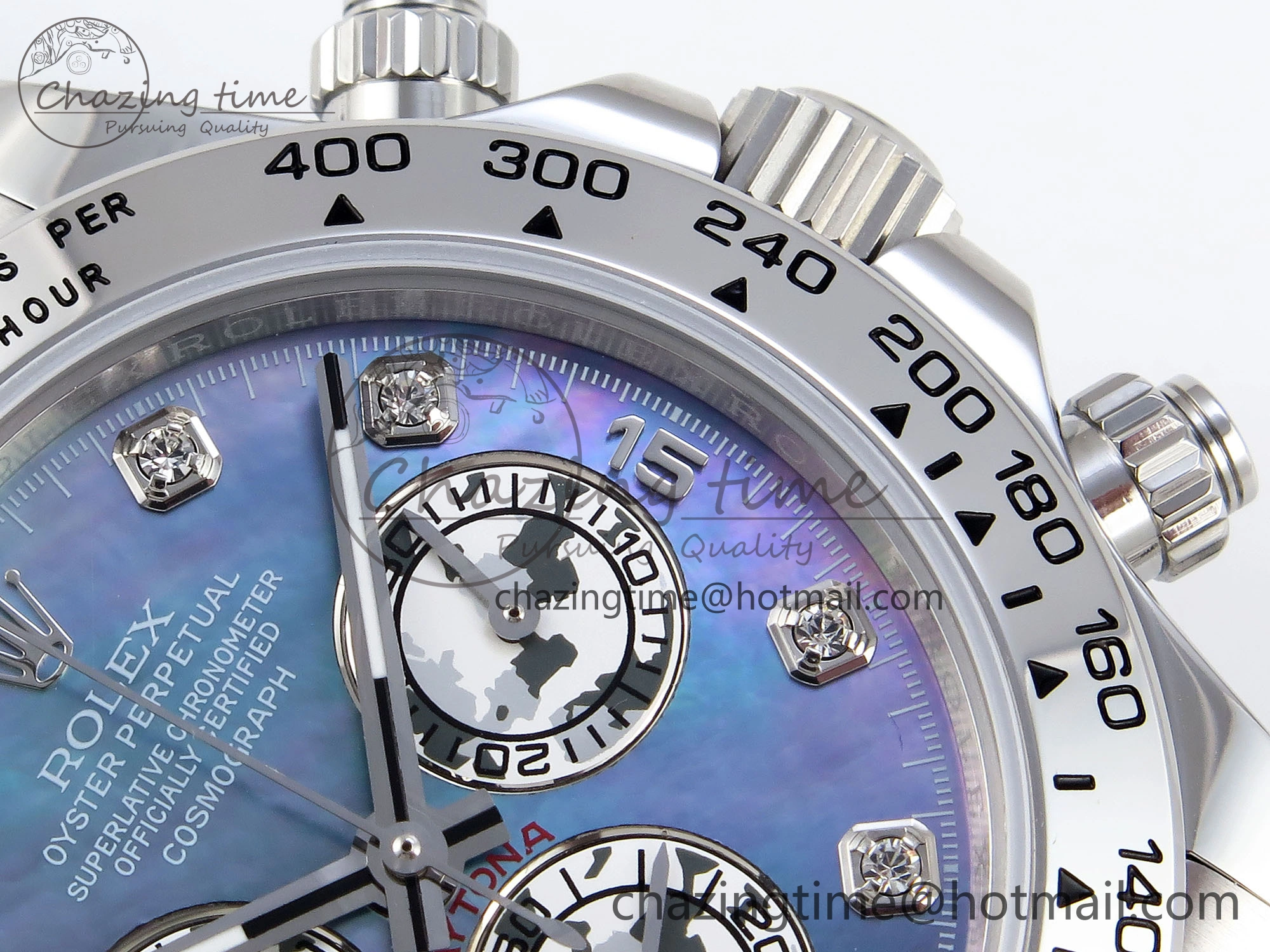 DAYTONA 116509 SS OMF BEST EDITION BLUE MOP DIAL ON SS BRACELET A7750 (SLIM MOVEMENT) MultiPurpose 1813