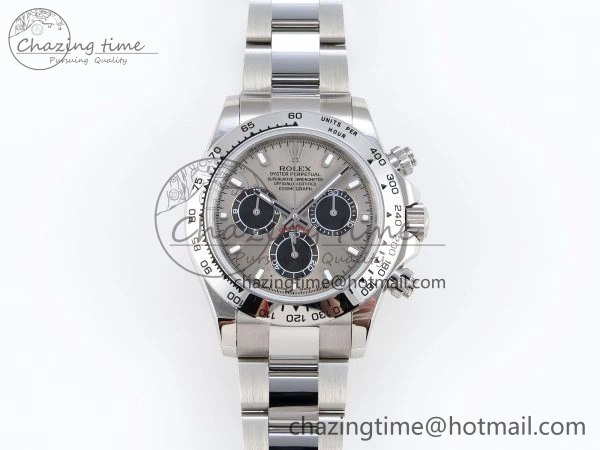 DAYTONA 116509 SS OMF BEST EDITION GRAY BLACK DIAL ON SS BRACELET A7750 (SLIM MOVEMENT) Packable 1805
