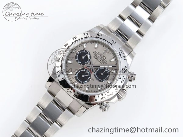 DAYTONA 116509 SS OMF BEST EDITION GRAY BLACK DIAL ON SS BRACELET A7750 (SLIM MOVEMENT) Packable 1805