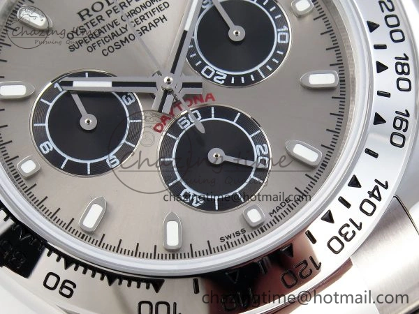 DAYTONA 116509 SS OMF BEST EDITION GRAY BLACK DIAL ON SS BRACELET A7750 (SLIM MOVEMENT) Packable 1805