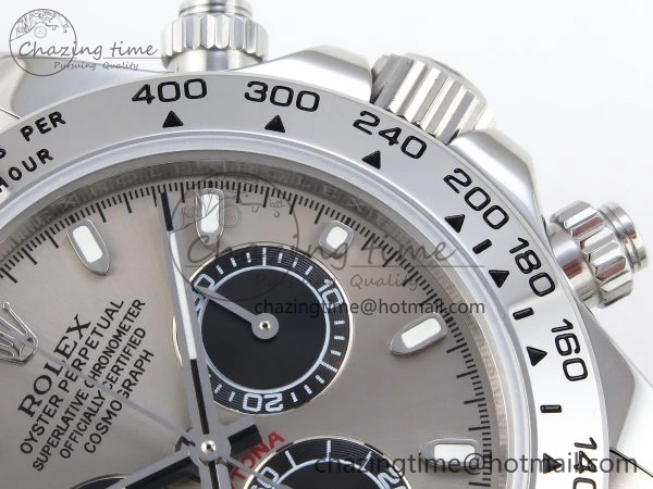 DAYTONA 116509 SS OMF BEST EDITION GRAY BLACK DIAL ON SS BRACELET A7750 (SLIM MOVEMENT) Packable 1805