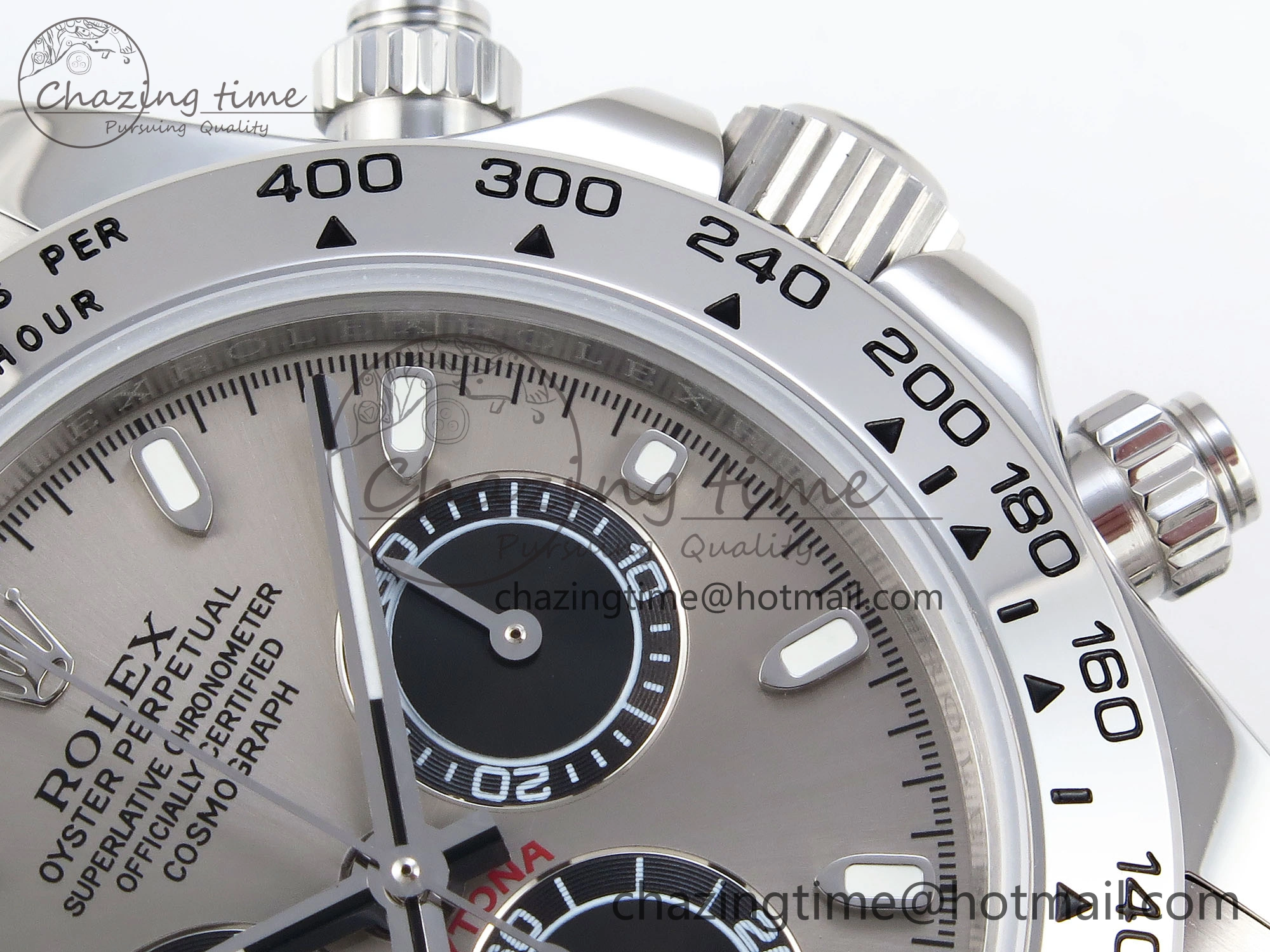 DAYTONA 116509 SS OMF BEST EDITION GRAY BLACK DIAL ON SS BRACELET A7750 (SLIM MOVEMENT) Packable 1805
