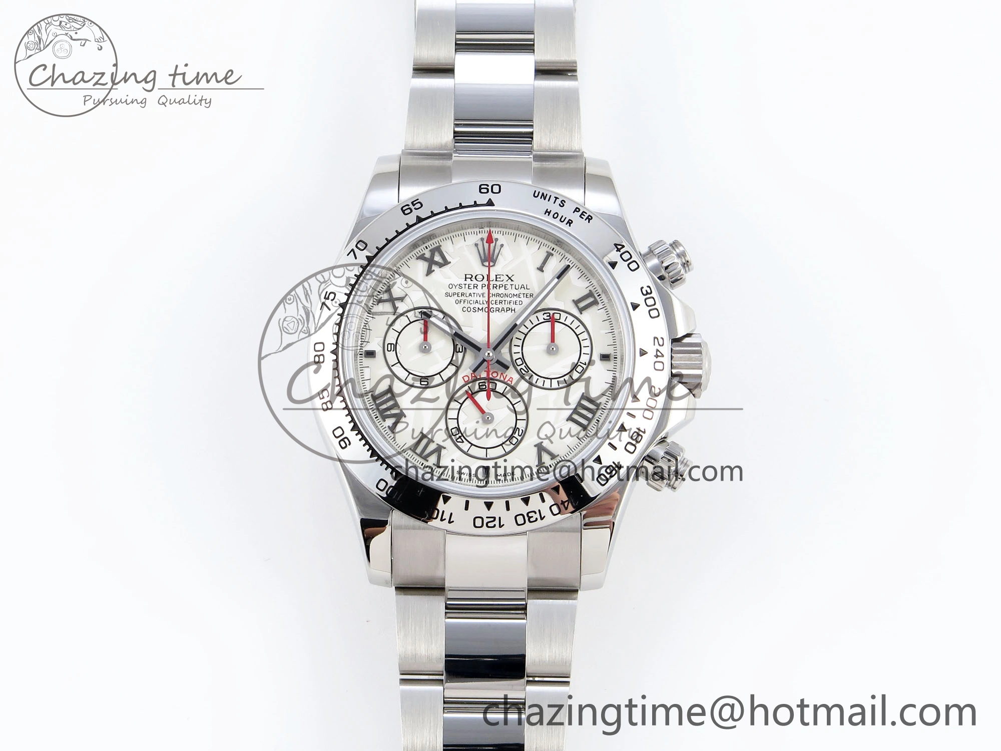HighQuality DAYTONA 116509 SS OMF BEST EDITION METEORITE DIAL ON SS BRACELET A7750 (SLIM MOVEMENT) 1808