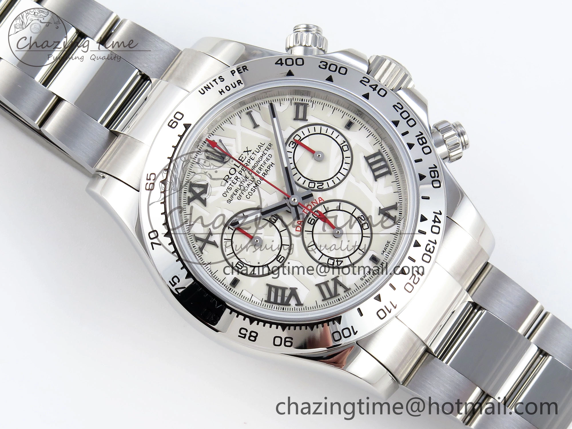 HighQuality DAYTONA 116509 SS OMF BEST EDITION METEORITE DIAL ON SS BRACELET A7750 (SLIM MOVEMENT) 1808