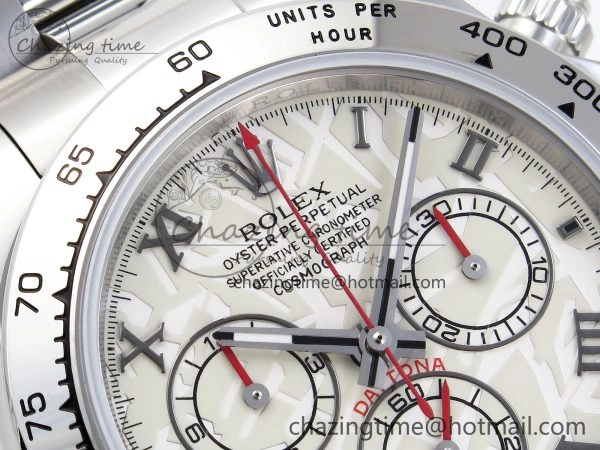 HighQuality DAYTONA 116509 SS OMF BEST EDITION METEORITE DIAL ON SS BRACELET A7750 (SLIM MOVEMENT) 1808