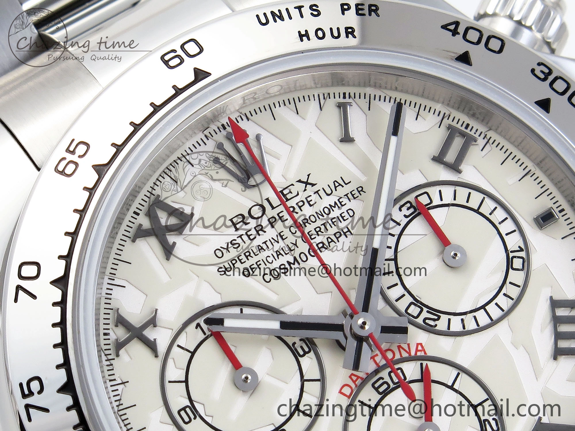 HighQuality DAYTONA 116509 SS OMF BEST EDITION METEORITE DIAL ON SS BRACELET A7750 (SLIM MOVEMENT) 1808