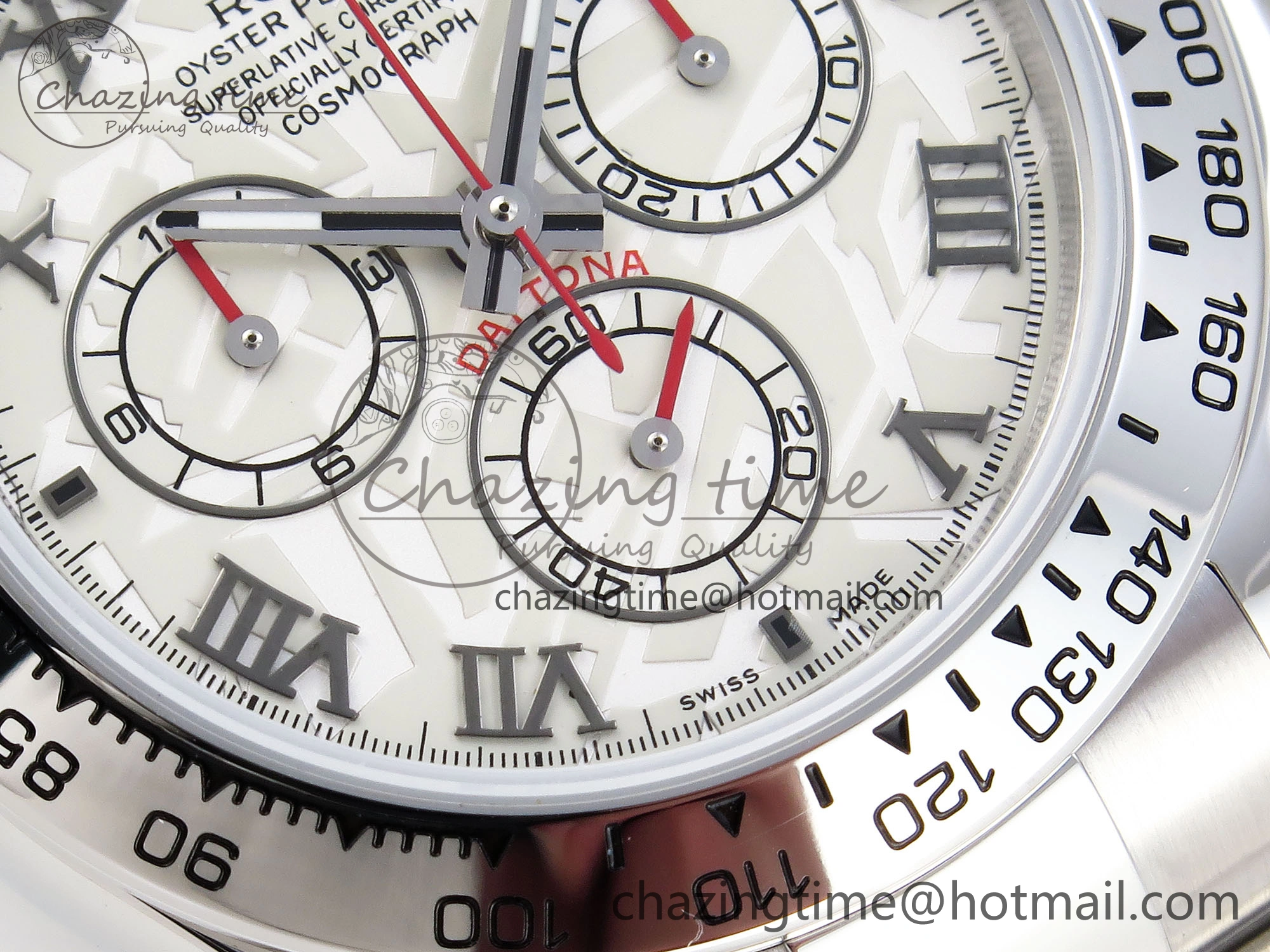 HighQuality DAYTONA 116509 SS OMF BEST EDITION METEORITE DIAL ON SS BRACELET A7750 (SLIM MOVEMENT) 1808