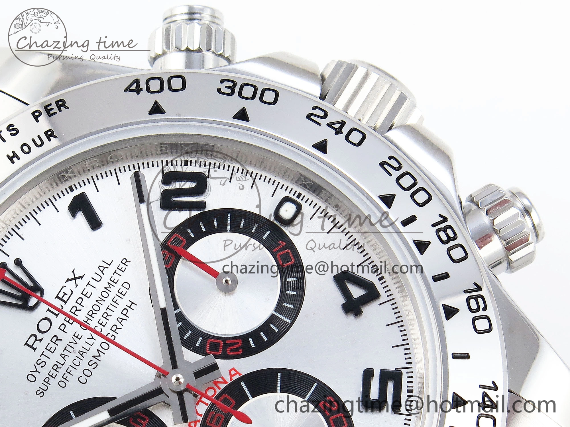 DAYTONA 116509 SS OMF BEST EDITION SILVER NUMERAL DIAL ON SS BRACELET A7750 (SLIM MOVEMENT) RelaxedFit 1807