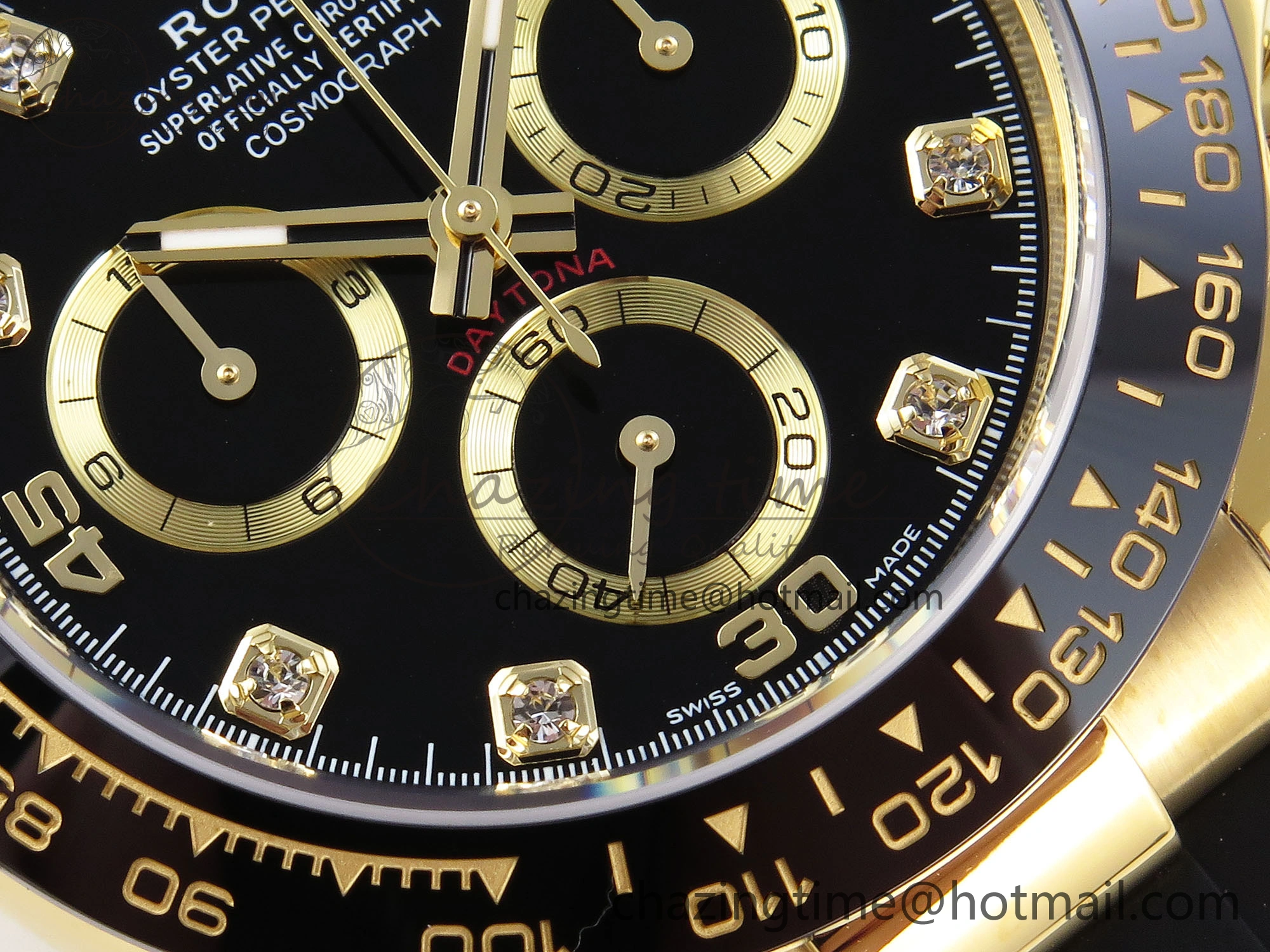Supportive DAYTONA 116518 APSF 1:1 BEST EDITION BLACK DIAMONDS DIAL ON OYSTERFLEX RUBBER STRAP SH 1780