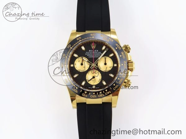 DAYTONA 116518 APSF 1:1 BEST EDITION BLACK YG DIAL ON OYSTERFLEX RUBBER STRAP SH Classic 1783