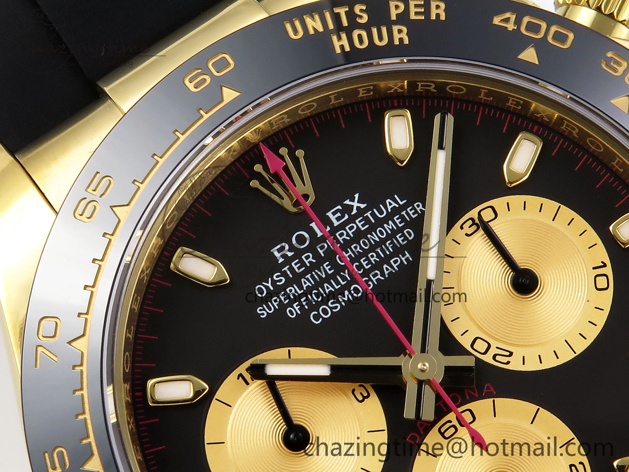 DAYTONA 116518 APSF 1:1 BEST EDITION BLACK YG DIAL ON OYSTERFLEX RUBBER STRAP SH Classic 1783