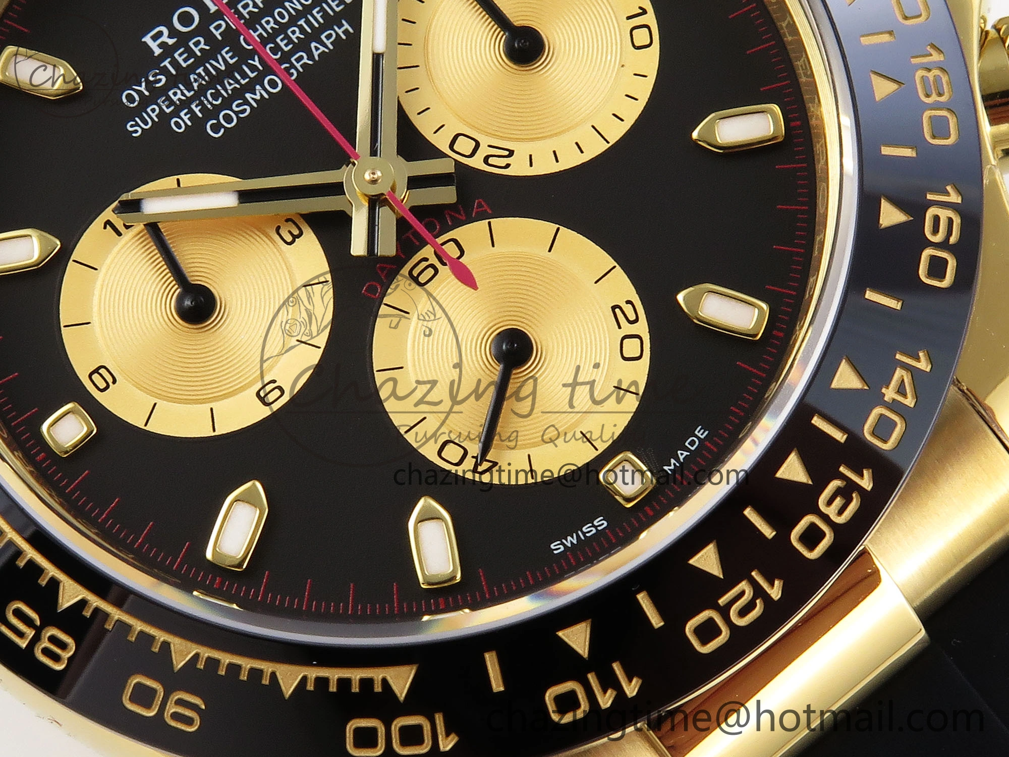 DAYTONA 116518 APSF 1:1 BEST EDITION BLACK YG DIAL ON OYSTERFLEX RUBBER STRAP SH Classic 1783