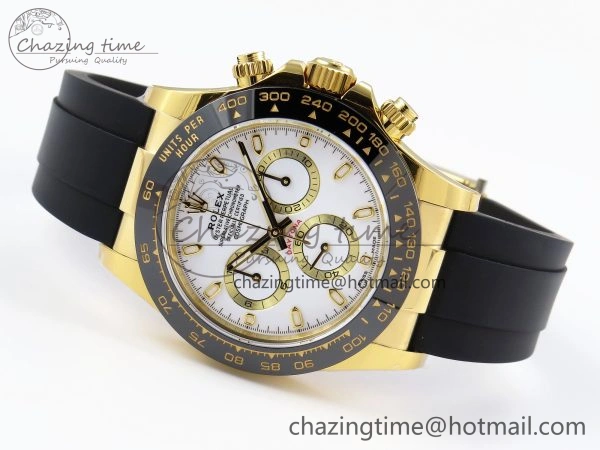 DAYTONA 116518 APSF 1:1 BEST EDITION WHITE DIAL ON OYSTERFLEX RUBBER STRAP SH OdorResistant 1781