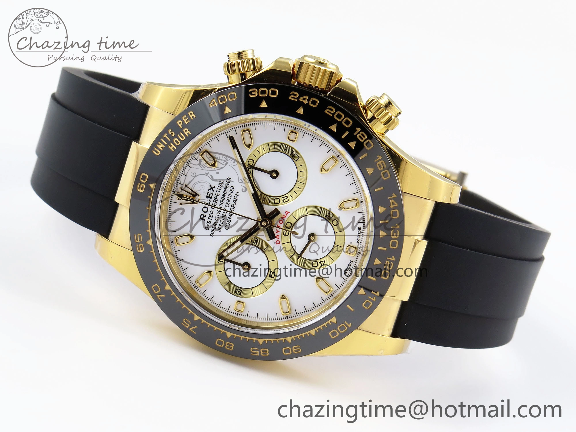 DAYTONA 116518 APSF 1:1 BEST EDITION WHITE DIAL ON OYSTERFLEX RUBBER STRAP SH OdorResistant 1781