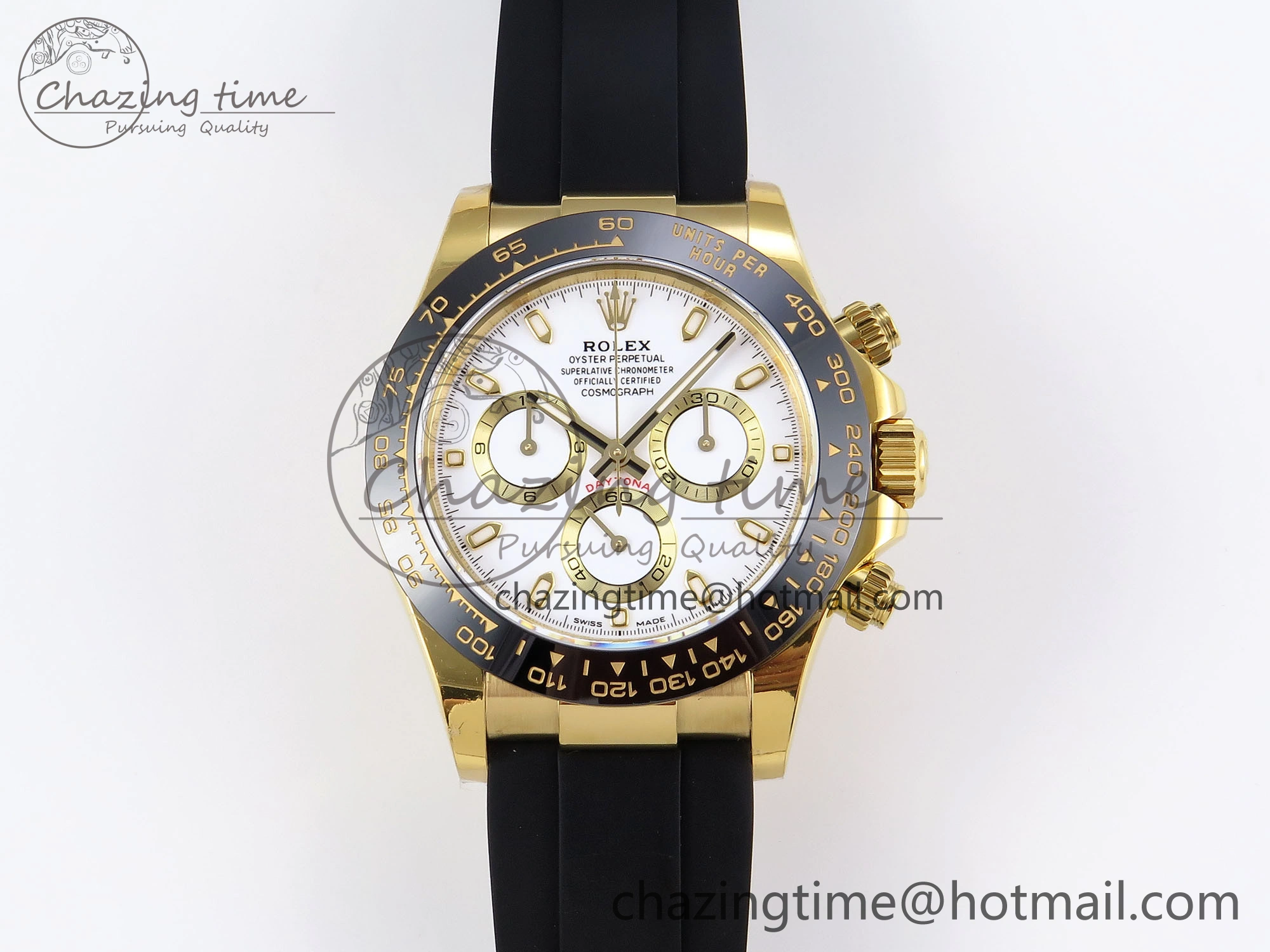 DAYTONA 116518 APSF 1:1 BEST EDITION WHITE DIAL ON OYSTERFLEX RUBBER STRAP SH OdorResistant 1781