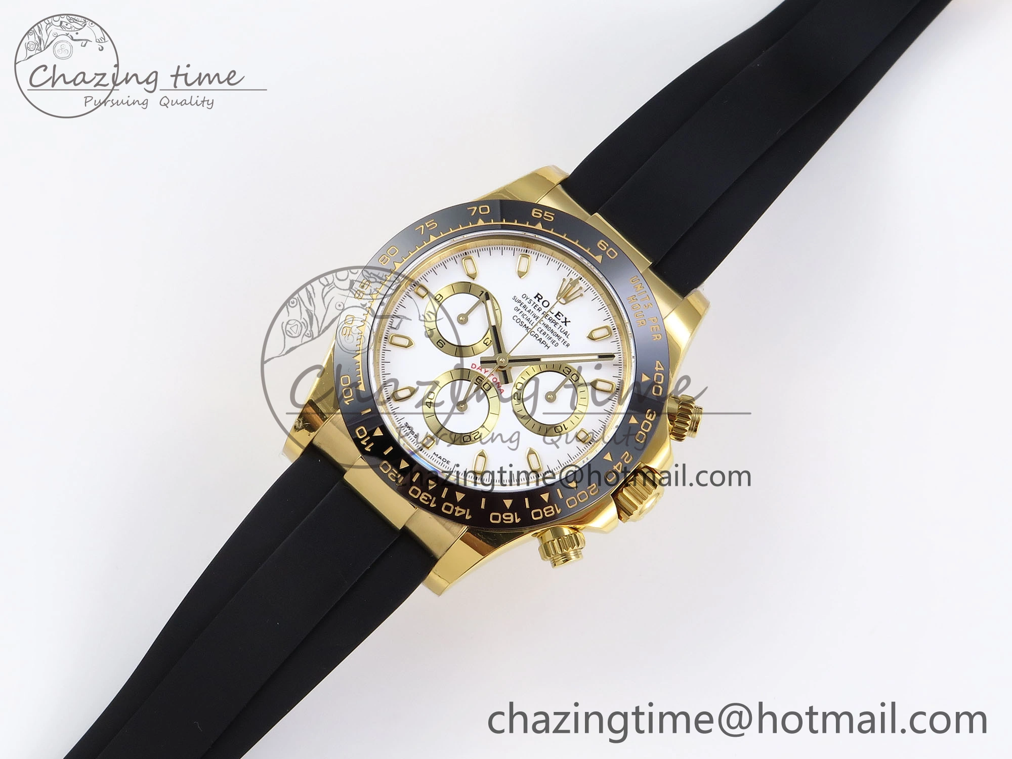 DAYTONA 116518 APSF 1:1 BEST EDITION WHITE DIAL ON OYSTERFLEX RUBBER STRAP SH OdorResistant 1781