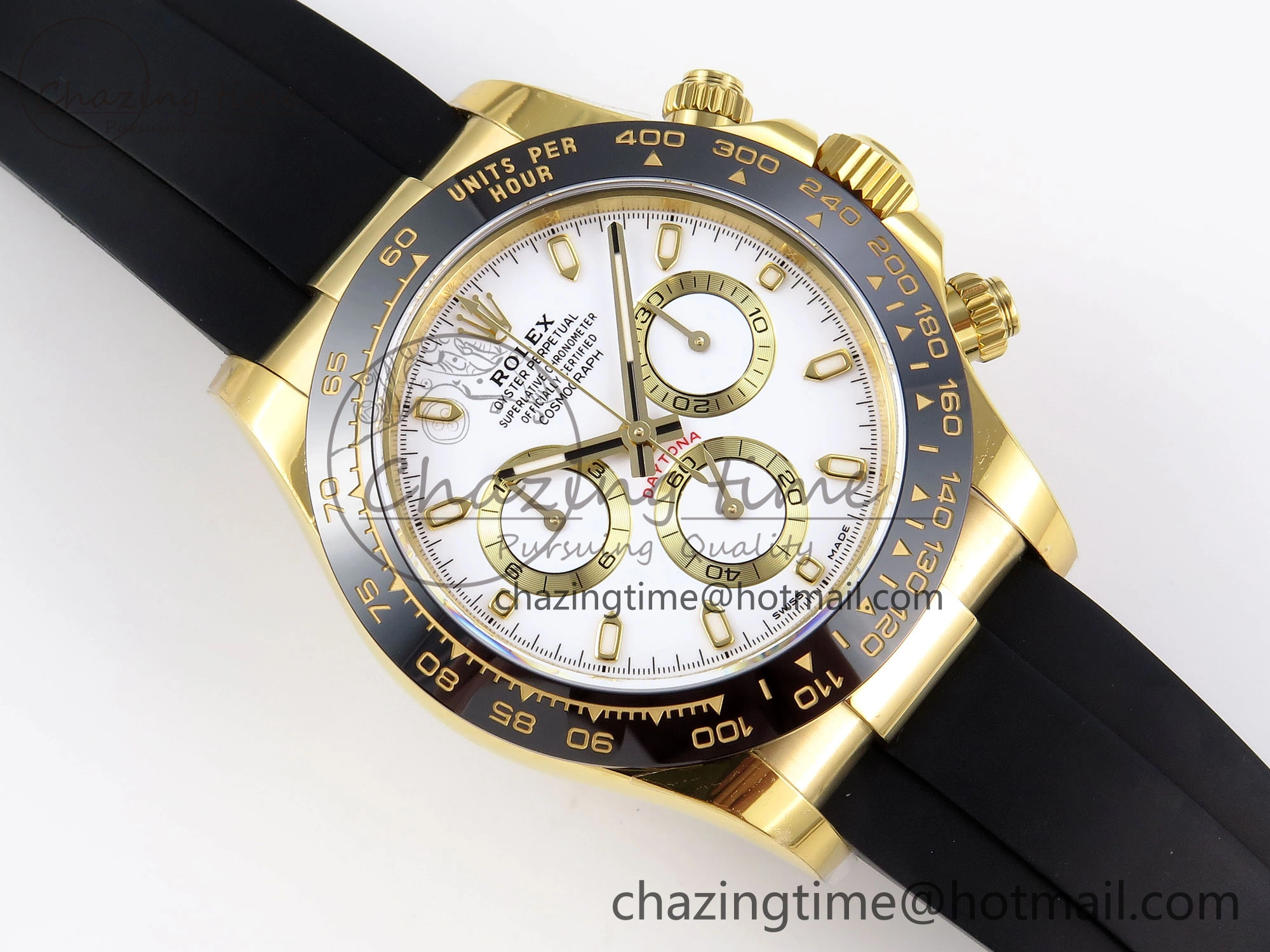 DAYTONA 116518 APSF 1:1 BEST EDITION WHITE DIAL ON OYSTERFLEX RUBBER STRAP SH OdorResistant 1781
