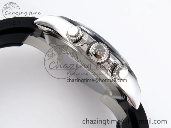 DAYTONA 116519 APSF 1:1 BEST EDITION BLACK DIAMONDS DIAL ON OYSTERFLEX RUBBER STRAP SH Seasonal 1777