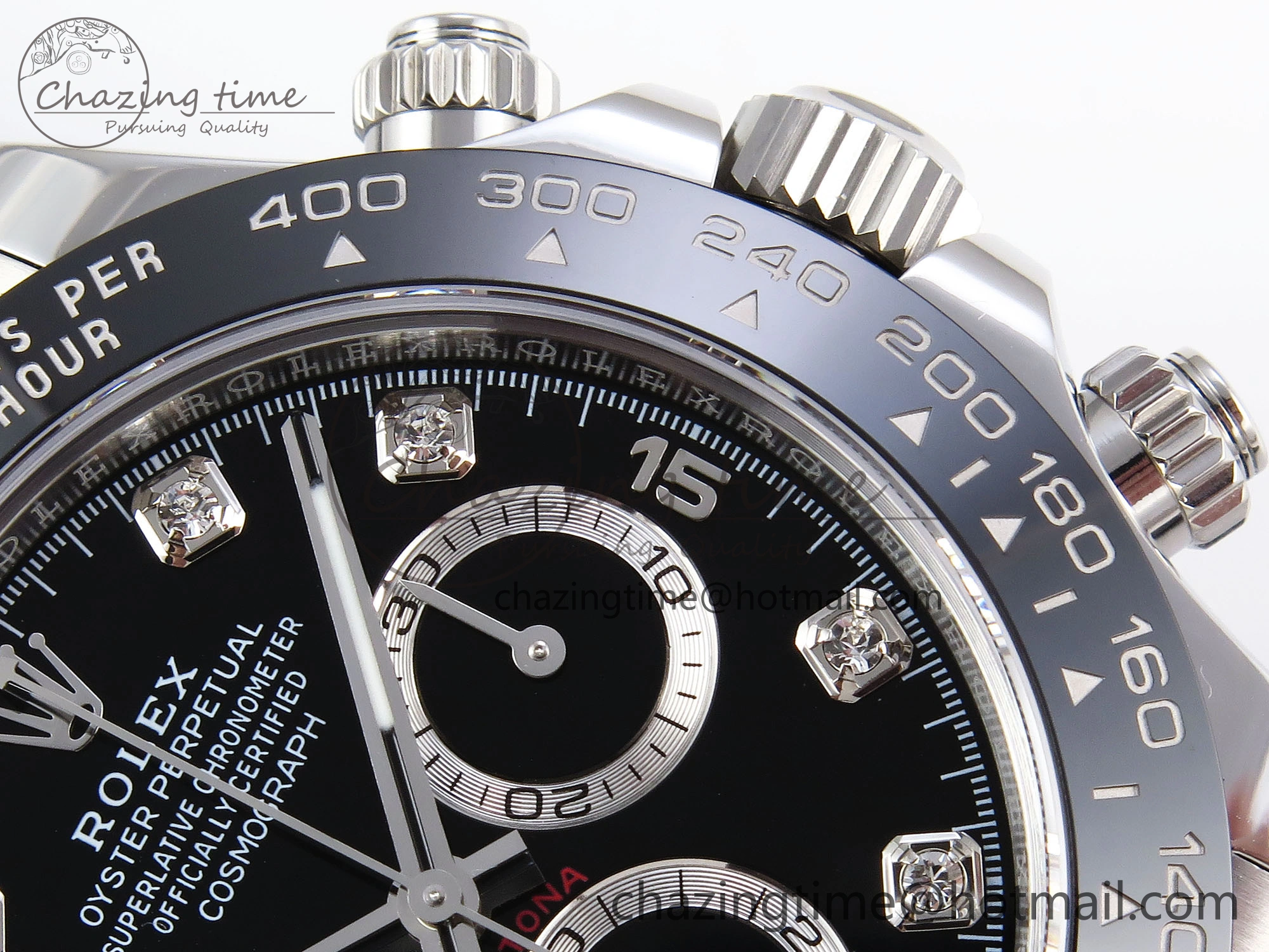 DAYTONA 116519 APSF 1:1 BEST EDITION BLACK DIAMONDS DIAL ON OYSTERFLEX RUBBER STRAP SH Seasonal 1777