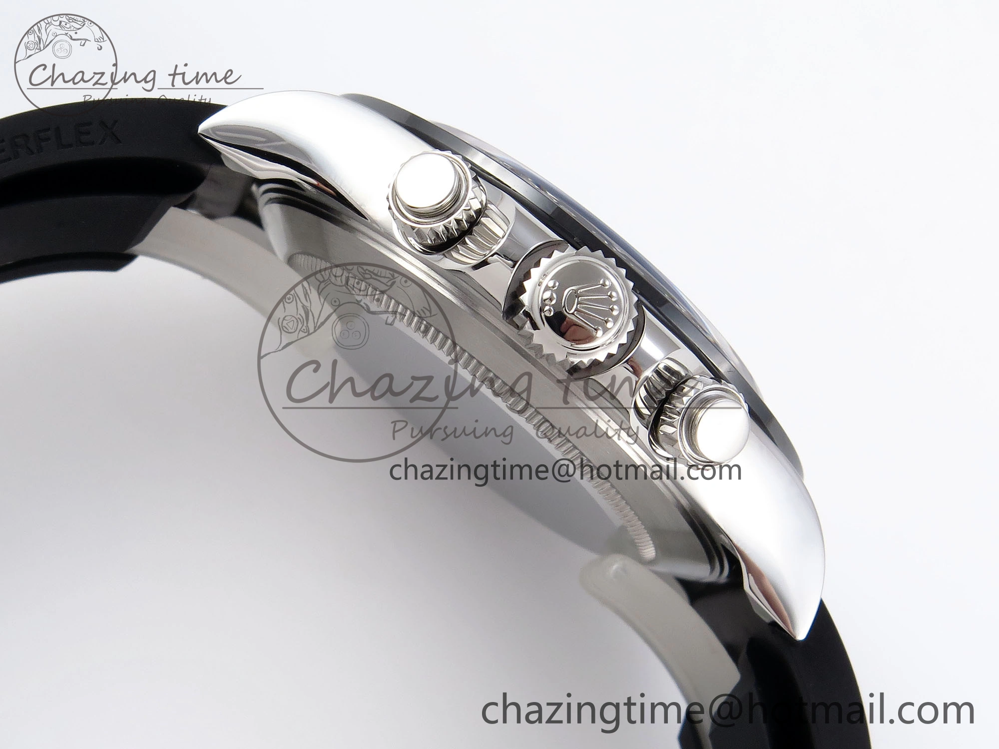 FreshLook DAYTONA 116519 APSF 1:1 BEST EDITION GRAY DIAL ON OYSTERFLEX RUBBER STRAP SH 1779