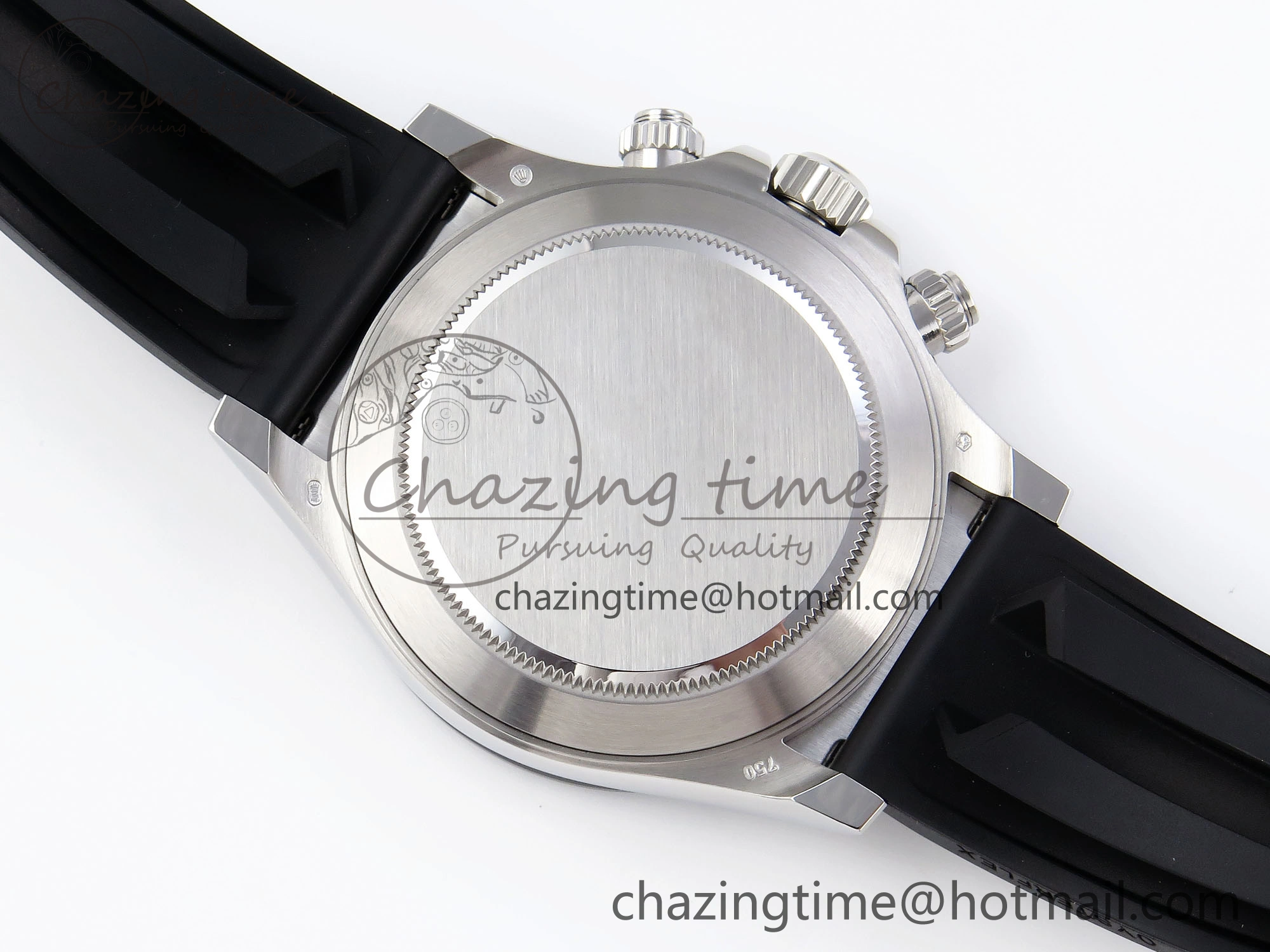 FreshLook DAYTONA 116519 APSF 1:1 BEST EDITION GRAY DIAL ON OYSTERFLEX RUBBER STRAP SH 1779