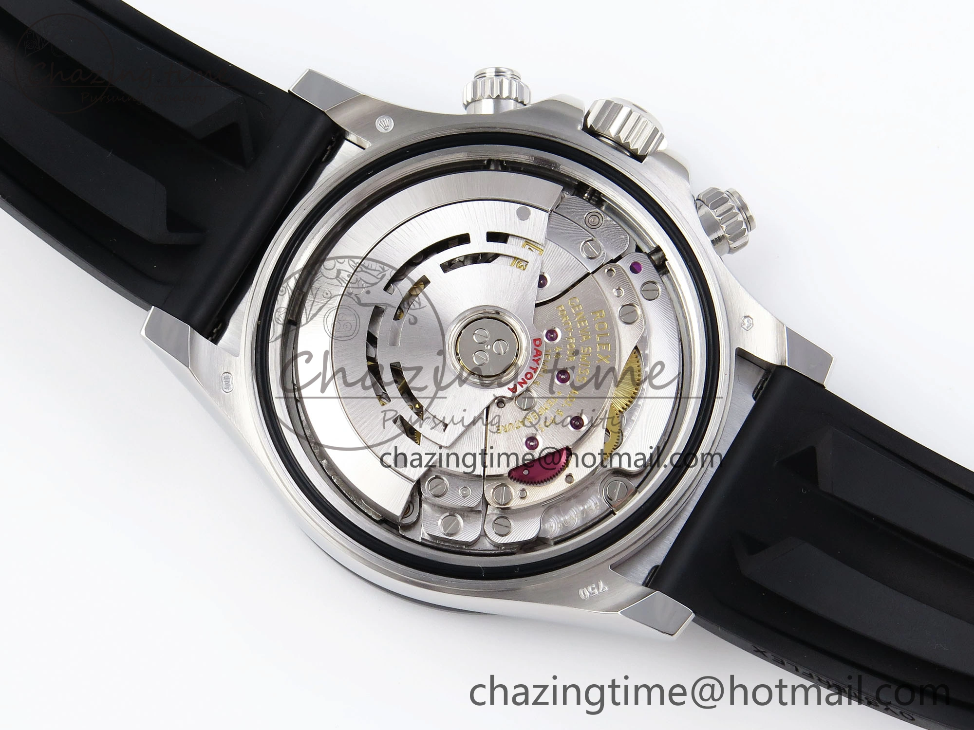 FreshLook DAYTONA 116519 APSF 1:1 BEST EDITION GRAY DIAL ON OYSTERFLEX RUBBER STRAP SH 1779