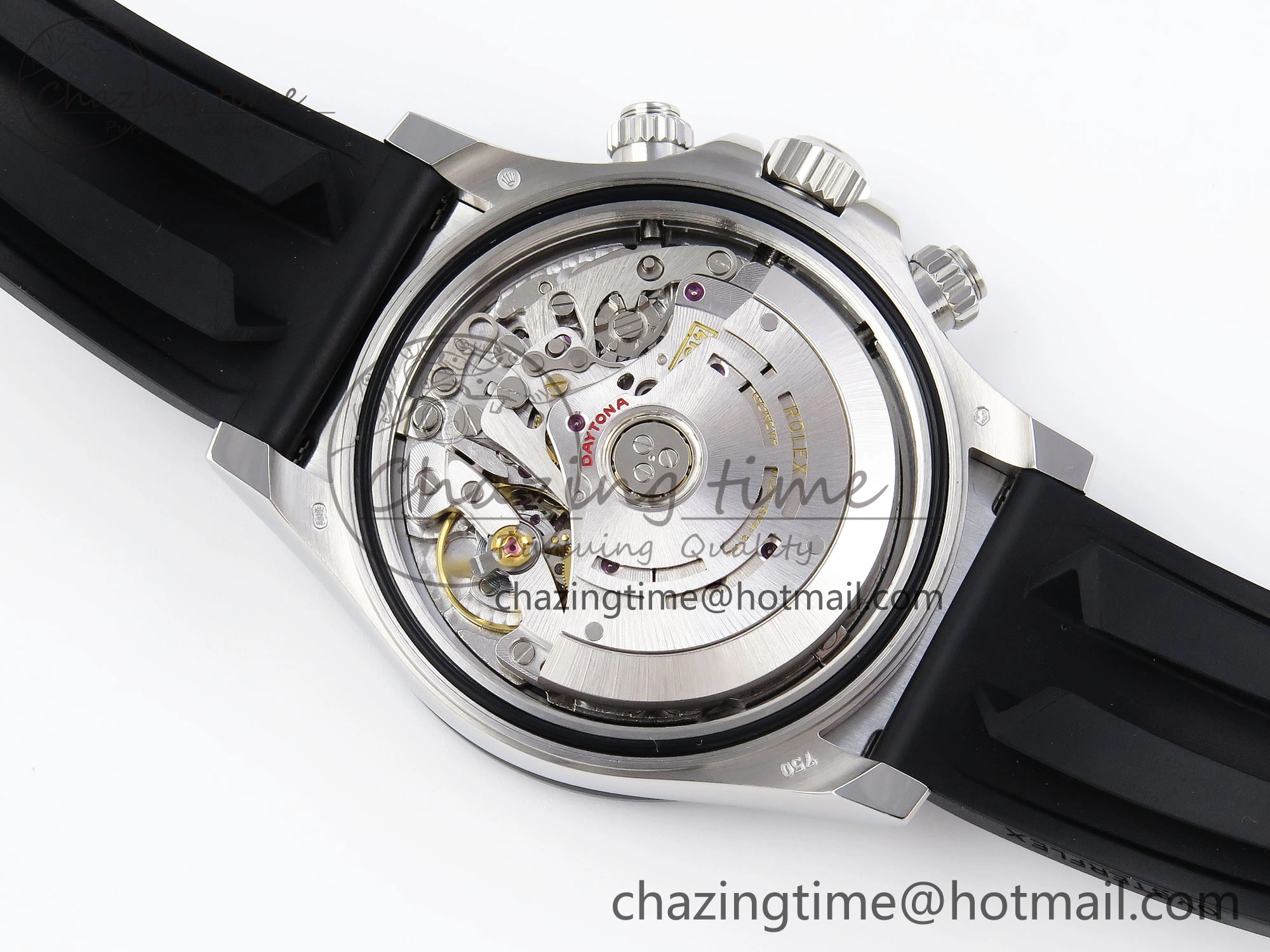 FreshLook DAYTONA 116519 APSF 1:1 BEST EDITION GRAY DIAL ON OYSTERFLEX RUBBER STRAP SH 1779